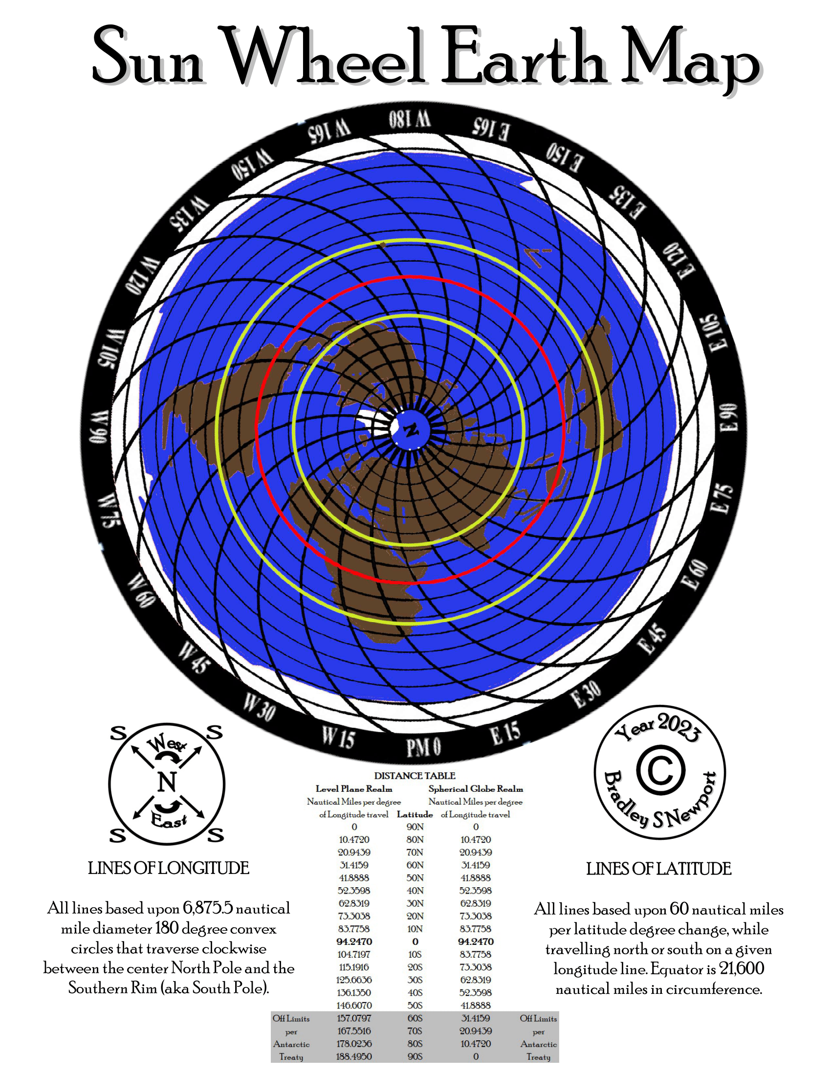Sun Wheel Earth Map